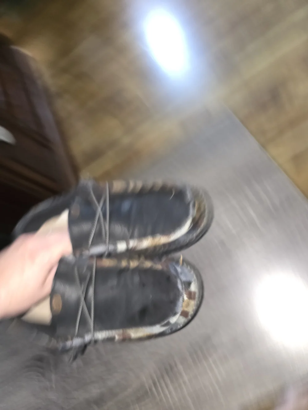 Hey Dude Men  Black Casual Slip-On Shoes Size 10